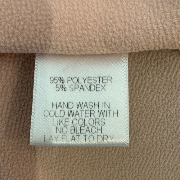 Gibson Blush Pink Ruffle 3/4 Sleeve Flutter Top - Women's Size M - Picture 6 of 6